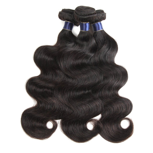12A Body Wave Hair 3 Bundles Alibonnie Hair Human Hair Weave Natural Black Color - Alibonnie