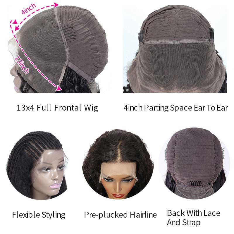 Alibonnie 13*4 HD/Transparent Lace Wigs Body Wave Wigs Frontal Wigs 200% Density - Alibonnie