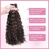 Alibonnie 1B/30 Highlight Water Bulk Virgin Human Hair Curly Braiding Hair For Boho Braids One Bundle - Alibonnie