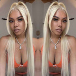 Alibonnie 613 Blonde Layered Cut Wigs 13x4 Transparent Front Lace Straight Wigs - Alibonnie