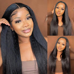 Alibonnie Effortless Glueless 5x5 Transparent Lace Closure Wig Kinky Straight Lace Wig For Women - Alibonnie
