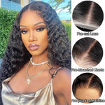 Alibonnie Glueless Deep Wave 5x8 Lace Closure Wigs Pre-Plucked Hairline & Bleached Knots & Pre Cut Lace - Alibonnie