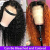 Full Lace Deep Wave Virgin Human Hair Transparent Lace Wigs Pre Plucked - Alibonnie