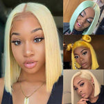 Alibonnie 613 color blonde hair short bob wigs human hair wigs