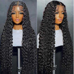 Alibonnie Air Wig 13x4 Transparent Lace Front Wear & Go Deep Wave Glueless Lace Wigs