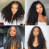 Alibonnie Deep Wave Wear And Go Glueless Wig Transparent 5x5 Pre Cut Lace Closure Wigs For Women