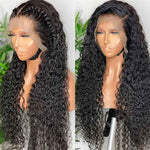 Alibonnie Fashionable Kinky Curly Human Hair Wig 13x6 HD Lace Frontal Wig Pre Plucked With Baby Hair 180% Density