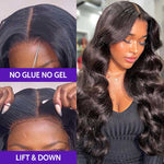 Alibonnie Glueless Lace Closure Wig With Pre-Cut Lace Body Wave Human Hair Wig 180% Density