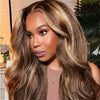 Alibonnie Highlight 13*4 Lace Front Wigs TL412 Honey Blonde Kinky Straight Human Hair Lace Wigs