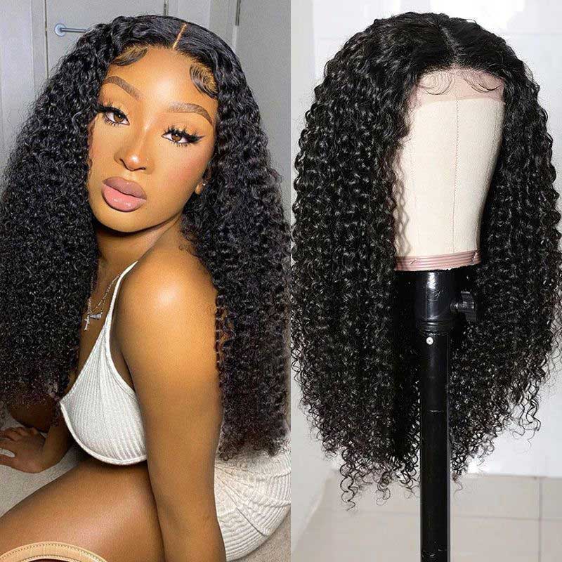 Alibonnie Pre-Cut Glueless Wear Go Wigs Curly Hair 4x6 Transparent Lace Closure Wigs - Alibonnie