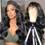 Alibonnie Pre-Plucked 13x6 HD Lace Frontal Wig Body Wave Human Hair Wigs Natural Color