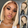 Alibonnie T4/613 Brown Roots Blonde 13x4 Straight Bob Human Hair Wigs - Alibonnie