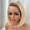 Alibonnie T4/613 Brown Roots Blonde 13x4 Straight Bob Human Hair Wigs - Alibonnie