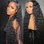 Alibonnie Water Wave 13x6 HD Lace Front Wig 250% Density Natural Hairline