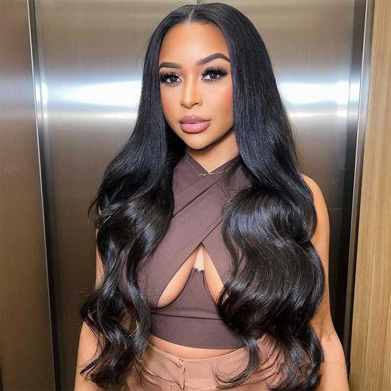 Body Wave V Part Wigs No Leave Out Glueless Upgrade U Part Wigs