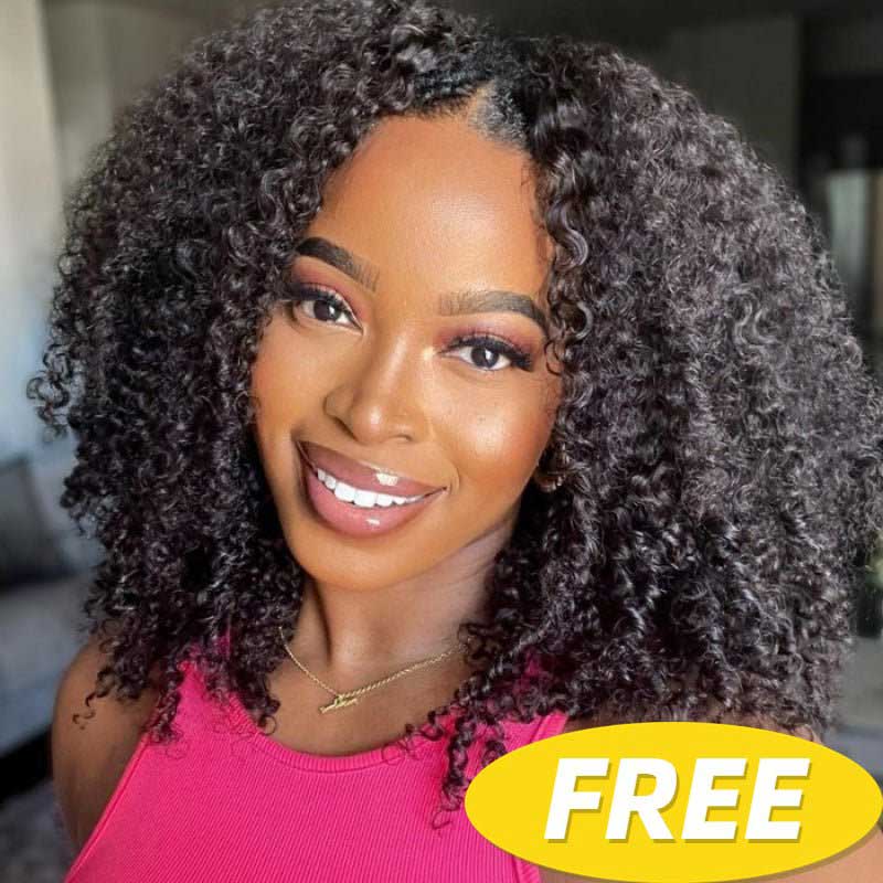 BOGO Free: Buy 20 Inch 13x4 Lace Front Body Wave Wig Get Free 18 Inch V Part Kinky Curly Wig - Alibonnie