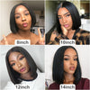 12 Inch Straight Short Bob Wigs Pre-Plucked 13x4 Lace Front Wig 180% Density - Alibonnie