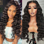 13x4 HD Lace Wigs Loose Deep Wave Lace Front Wig High Density Quality Human Hair Wig - Alibonnie