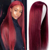 13x4 Lace Front Wigs With Baby Hair 99J Color Straight Colored Wigs - Alibonnie