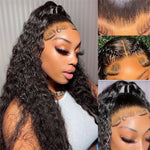 13x6 Frontal Lace Wigs Transparent Lace Jerry Curly Wigs Blend Well With Natural Hair - Alibonnie