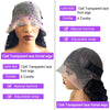 13x6 Lace Frontal Body Wave Wigs Brazilian Human Hair Wigs 6 Inch Deep Part - Alibonnie