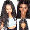 13x6 Lace Frontal Water Wave Transparent Lace Wigs 6 Inch Deep Part Human Hair Wigs - Alibonnie
