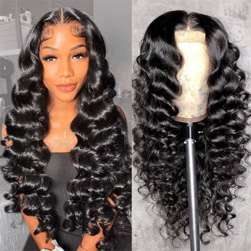 Deep Wave Closure Brazilian Deep Wave Hair Wigs Deep Wave Closures-Alibonnie