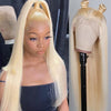 18 Inch 613 Blonde Color 13x4 Lace Front Wig Straight Hair 180% Density - Alibonnie