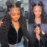 18 Inch Deep Wave 360 Lace Wigs Human Hair With Baby Hair 150% Density - Alibonnie