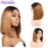 1B/27 Short Bob Lace Front Human Hair Wigs 13x4 Lace Front Wig for Women - Alibonnie