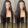 20 Inch 5x5 HD Lace Closure Long Straight Human Hair Wig 180% Density - Alibonnie