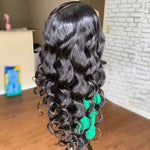 360 Loose Wave Lace Frontal Wigs Pre-plucked Natural Hairline Human Hair - Alibonnie