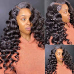 360 Loose Wave Lace Frontal Wigs Pre-plucked Natural Hairline Human Hair - Alibonnie