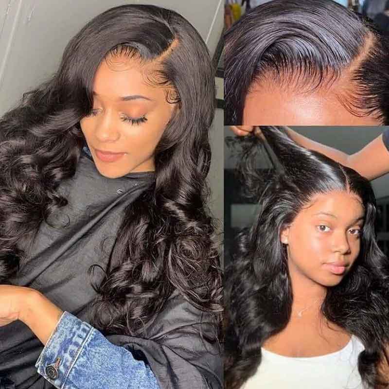 360 Loose Wave Lace Frontal Wigs Pre-plucked Natural Hairline Human Hair - Alibonnie