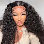 5x5 HD Swiss Lace Closure Wigs Deep Wave Wigs With Natural Hairline Human Hair Wig - Alibonnie