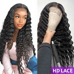 5x5/13x4 HD Lace Wigs Loose Deep Wave Wig 200% Density Human Hair Wigs - Alibonnie