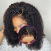 Alibonie 4C Edges 360 Lace Frontal Wigs Kinky Curly Natural Black Color Human Hair Wigs - Alibonnie