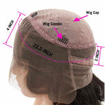 Alibonie 4C Edges 360 Lace Frontal Wigs Kinky Curly Natural Black Color Human Hair Wigs - Alibonnie