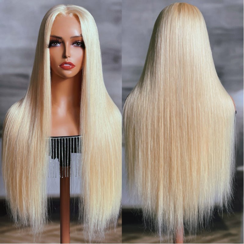 Alibonnie 13x6 Blonde Lace Frontal Wigs Straight 613 Transparent Lace Wigs With Super Natural Hairline - Alibonnie