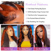 Alibonnie 13x6 Lace Front Ginger Highlight Body Wave Human Hair Transparent Lace Wigs - Alibonnie