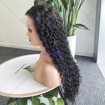 Alibonnie 15A Double Drawn Water Wave Lace Front Wigs Transparent Lace 13x4 Wigs Pre Plucked - Alibonnie