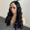 Alibonnie 15A Gorgeous Bouncy Curly Frontal Wigs 13x4 Transparent Lace Natural Black Wigs - Alibonnie