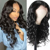 Alibonnie 15A Gorgeous Bouncy Curly Frontal Wigs 13x4 Transparent Lace Natural Black Wigs - Alibonnie