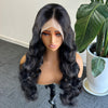 Alibonnie 15A Gorgeous Bouncy Curly Frontal Wigs 13x4 Transparent Lace Natural Black Wigs - Alibonnie