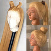 Alibonnie #27 Honey Blonde 360 Transparent Lace Straight Wigs Pre Plucked Human Hair Wigs - Alibonnie