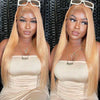 Alibonnie #27 Honey Blonde 360 Transparent Lace Straight Wigs Pre Plucked Human Hair Wigs - Alibonnie