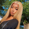 Alibonnie #27 Honey Blonde 360 Transparent Lace Straight Wigs Pre Plucked Human Hair Wigs - Alibonnie