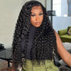 Alibonnie 30inch 34inch Long 13x4 Transparent Lace Frontal Wigs Bleached Knots Human Hair Wig With Pre-Plucked Natural Hairline - Alibonnie
