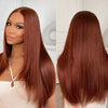 Alibonnie 360 Lace Reddish Brown Layered Cut Straight Wigs Human Hair Wigs - Alibonnie
