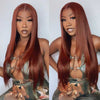 Alibonnie 360 Lace Reddish Brown Layered Cut Straight Wigs Human Hair Wigs - Alibonnie